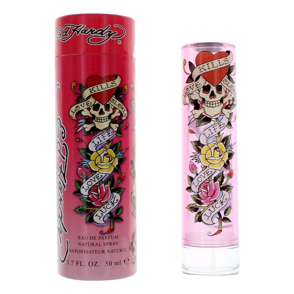 Bottle of Ed Hardy by Christian Audigier, 1.7 oz Eau De Parfum Spray for Women